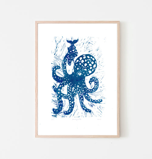 Belæst kat, Blæksprutte,